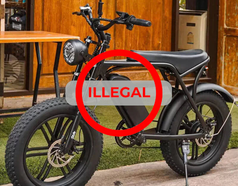 OUXI V8 Fatbike Illegaal door EU