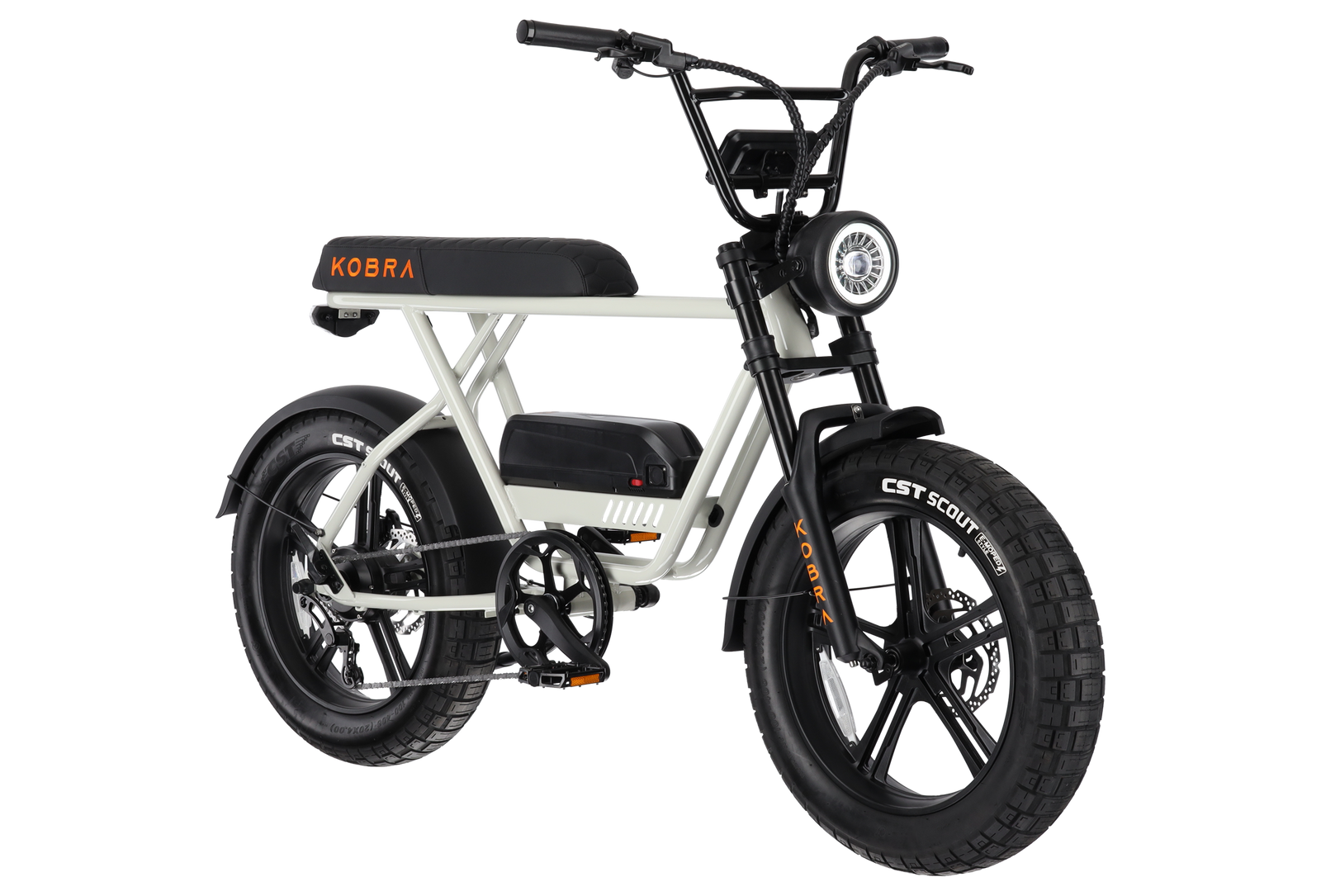 KOBRA V1.2 Premium EU Fatbike Kalkgrijs – 250 W, hydraulische remmen & 768 Wh accu